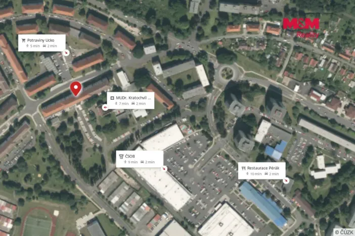 Pronájem bytu 2+1, Sokolov, Sokolovská, 53 m2