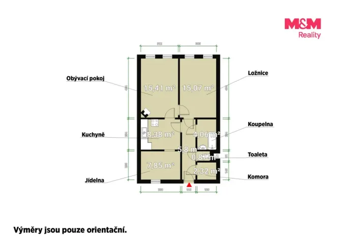 Prodej bytu 2+1, Abertamy, Jáchymovská, 60 m2