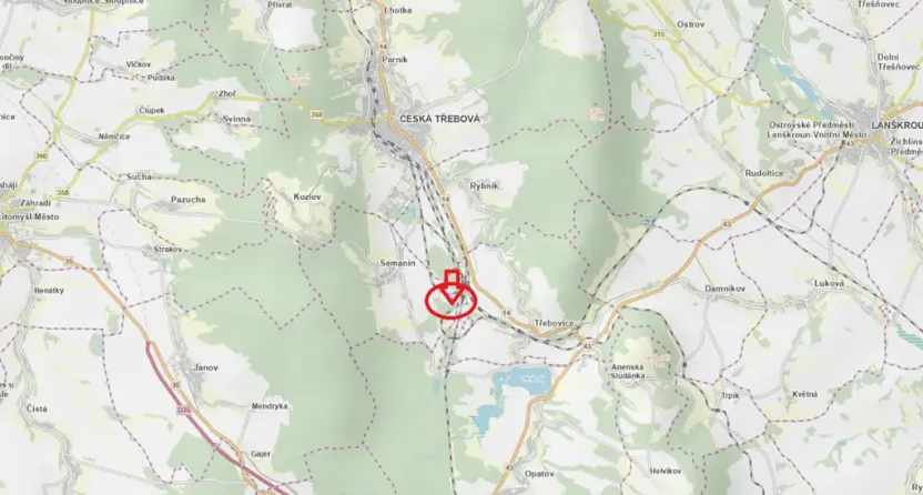 Prodej lesa, Semanín, 2295 m2