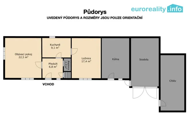 Prodej rodinného domu, Chocenice, 58 m2