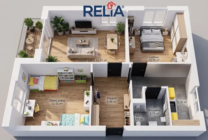 Prodej bytu 3+1, Tanvald, Radniční, 70 m2