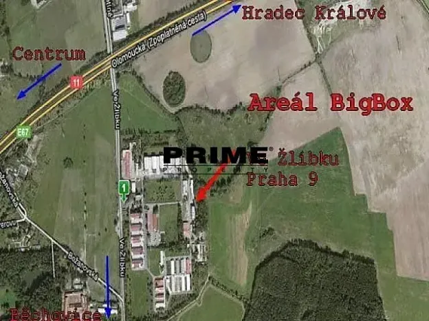 Pronájem skladu, Praha - Horní Počernice, Ve žlíbku, 903 m2