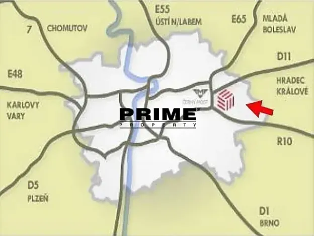 Pronájem skladu, Praha - Horní Počernice, Ve žlíbku, 903 m2