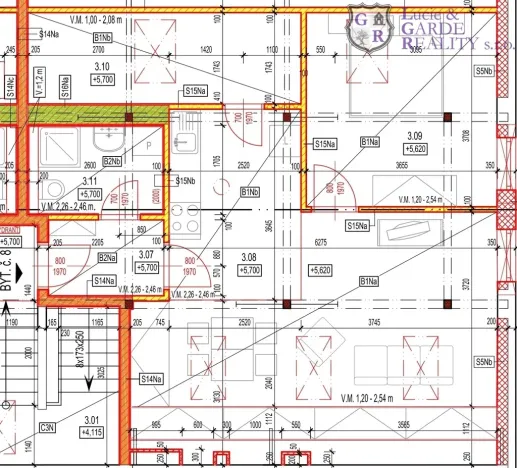 Pronájem bytu 2+kk, Mladá Vožice, Třída Václava Vaniše, 60 m2