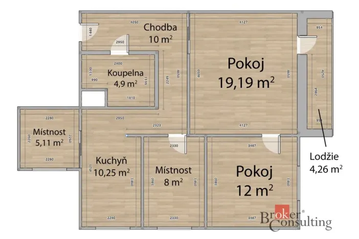 Prodej bytu 4+1, Plzeň - Bolevec, Žlutická, 76 m2