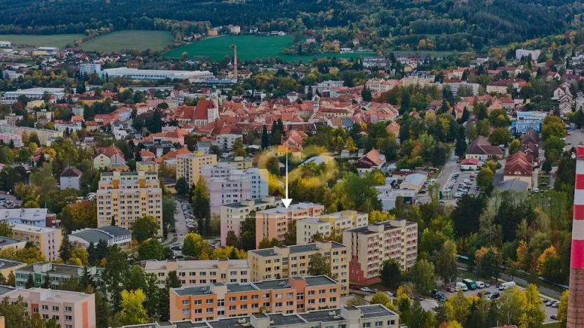 Prodej bytu 1+kk, Prachatice, nám. Přátelství, 20 m2
