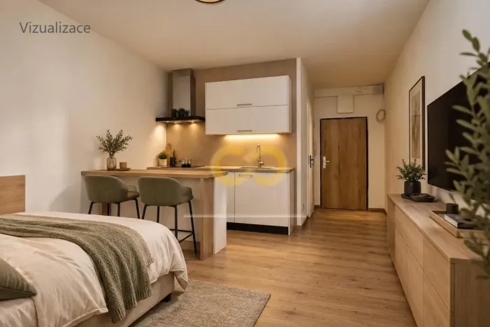 Prodej bytu 1+kk, Prachatice, nám. Přátelství, 20 m2