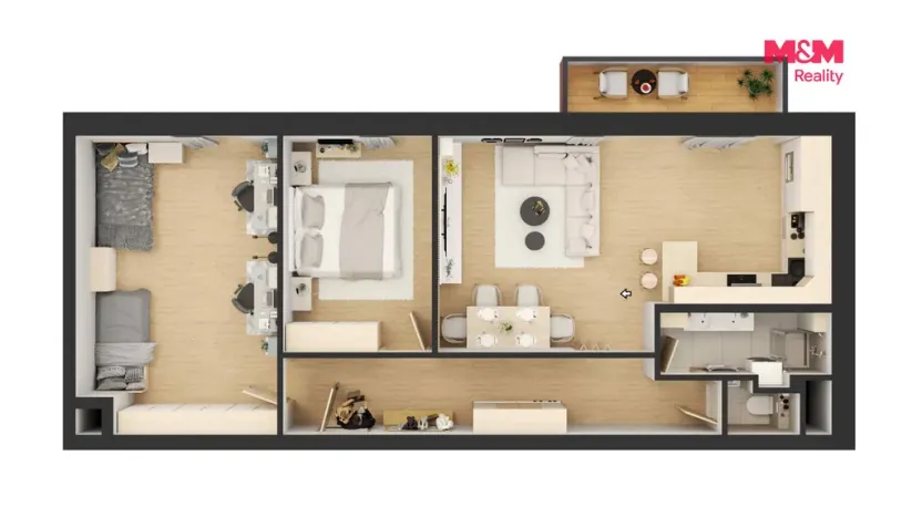 Prodej bytu 3+kk, Čestice, 85 m2