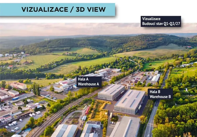 Pronájem výrobních prostor, Písek, 3000 m2