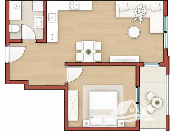 Prodej bytu 2+kk, Golem, Albánie, 65 m2