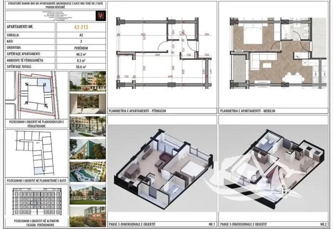 Prodej bytu 2+kk, Golem, Albánie, Mali i Robit, 57 m2
