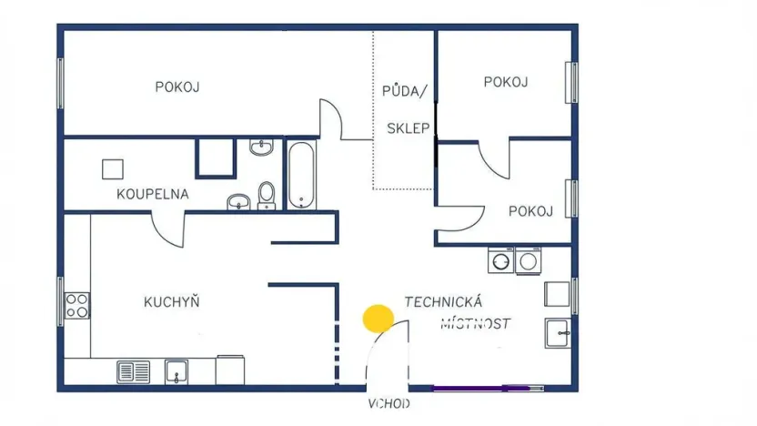 Prodej rodinného domu, Nové Sedlo, Hlavní, 108 m2