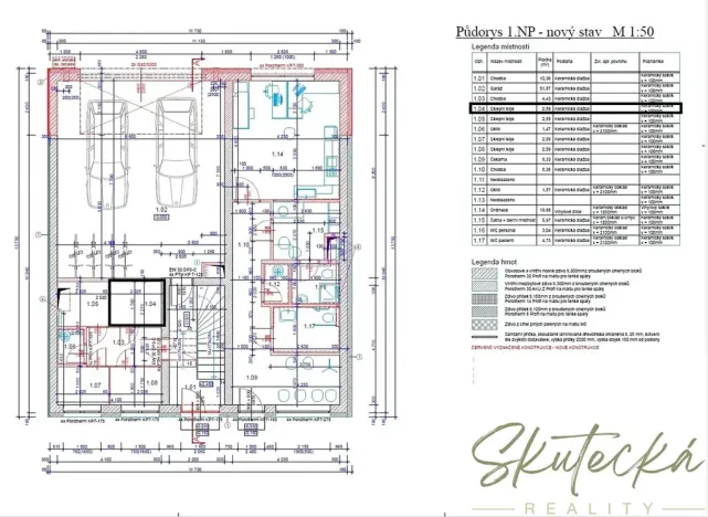 Pronájem bytu 2+kk, Hodonín, 51 m2