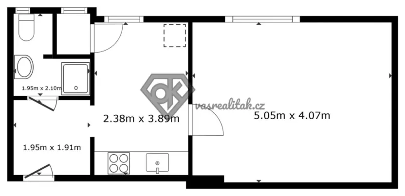 Pronájem bytu 1+1, Česká Třebová, J. Drobného, 39 m2