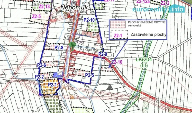 Prodej pozemku, Nepomuk, 10061 m2