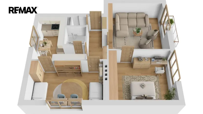 Prodej bytu 3+1, Trutnov - Horní Předměstí, Chodská, 63 m2