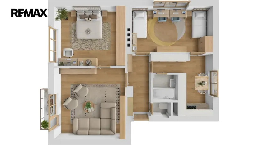 Prodej bytu 3+1, Trutnov - Horní Předměstí, Chodská, 63 m2