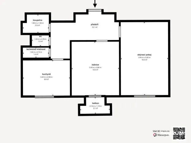 Pronájem bytu 2+1, Plzeň - Východní Předměstí, Francouzská třída, 56 m2