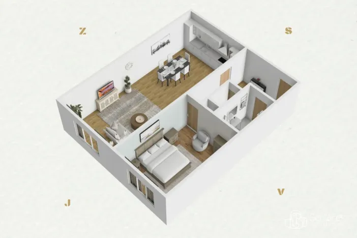 Prodej bytu 2+kk, Plzeň - Hradiště, Zelenohorská, 40 m2