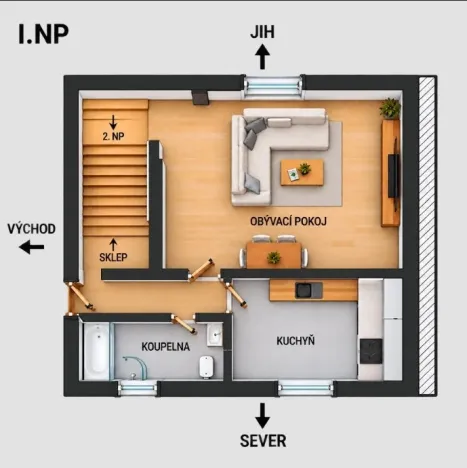 Prodej rodinného domu, Zlín, Zálešná X, 70 m2