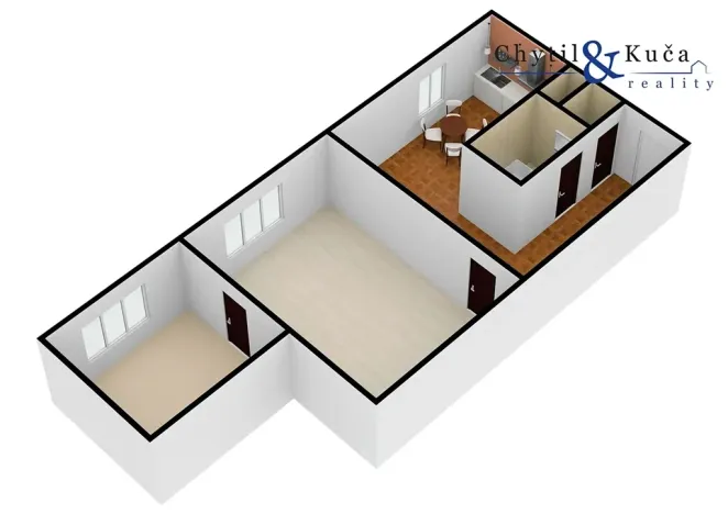 Pronájem bytu 2+1, Přerov, tř. 17. listopadu, 49 m2