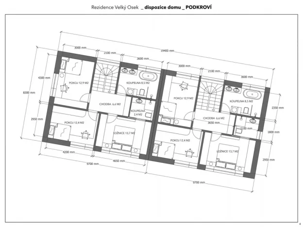 Prodej pozemku pro bydlení, Velký Osek, Revoluční, 1146 m2
