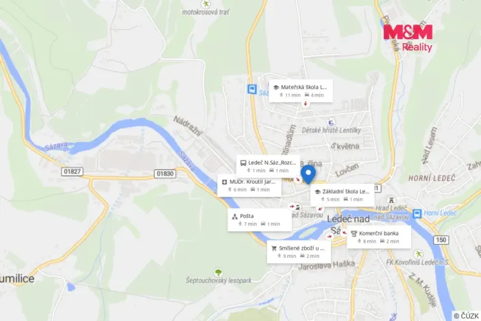 Pronájem bytu 2+kk, Ledeč nad Sázavou, Habrecká, 58 m2
