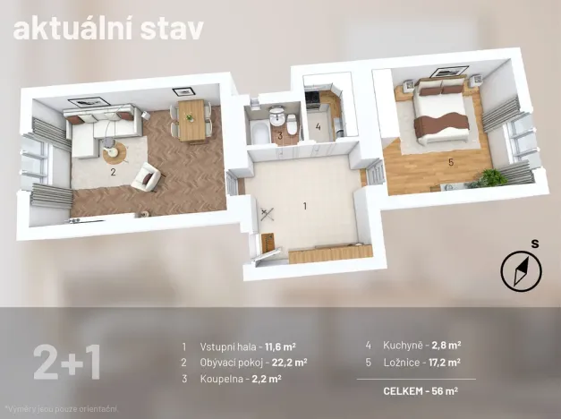Prodej bytu 2+1, Praha - Nusle, Nad studánkou, 57 m2