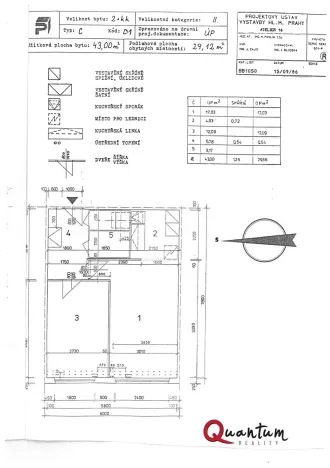 Prodej bytu 2+kk, Praha - Stodůlky, Přecechtělova, 43 m2