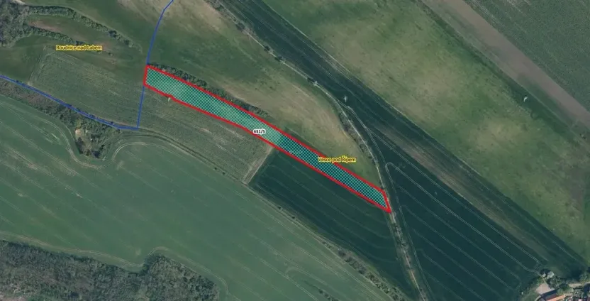 Prodej pole, Krabčice, 10600 m2