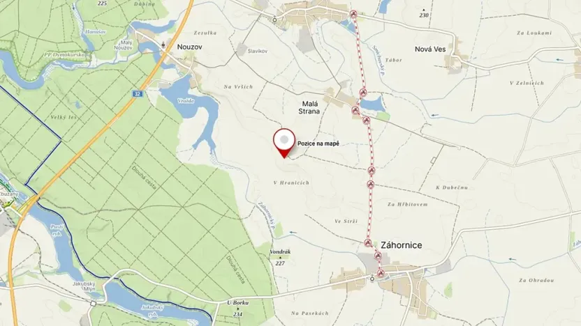 Prodej pozemku, Záhornice, 6751 m2