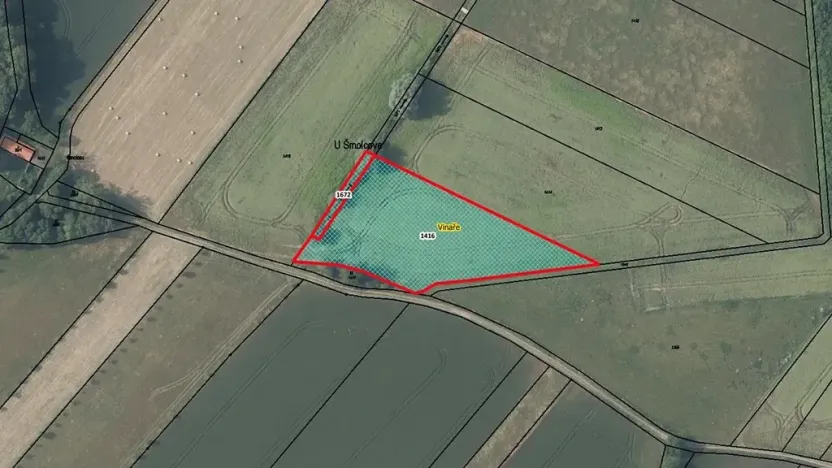 Prodej pole, Vinaře, 6430 m2