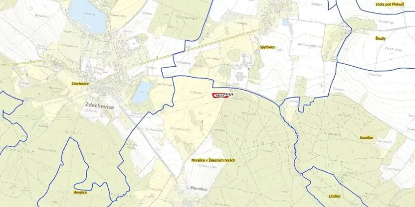 Prodej louky, Morašice, 5781 m2