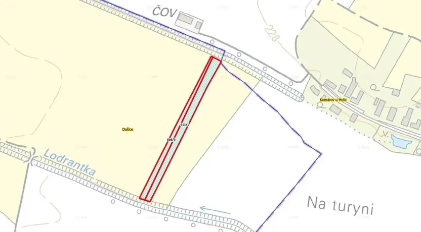 Prodej louky, Dašice, 5720 m2