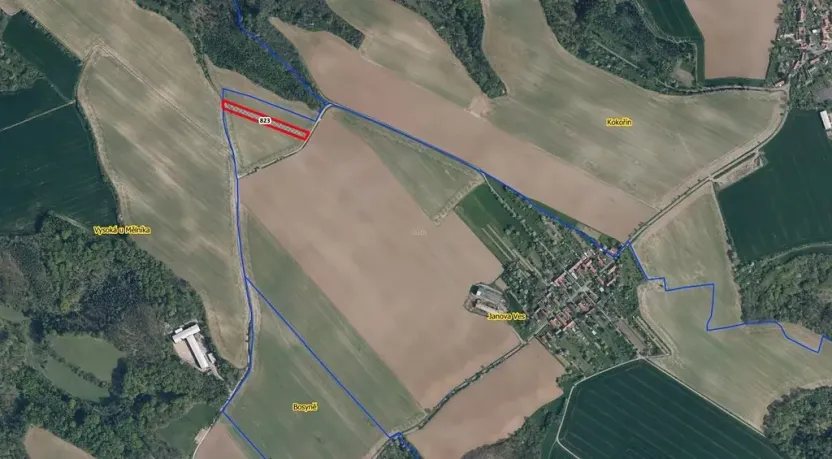 Prodej podílu pole, Kokořín, 1083 m2