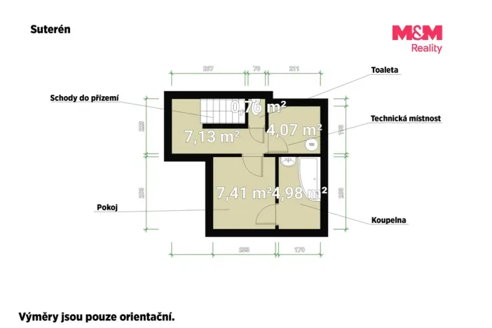 Prodej chaty, Klecany, 52 m2