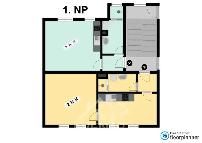 Pronájem bytu 1+kk, Jablonec nad Nisou, Saskova, 31 m2