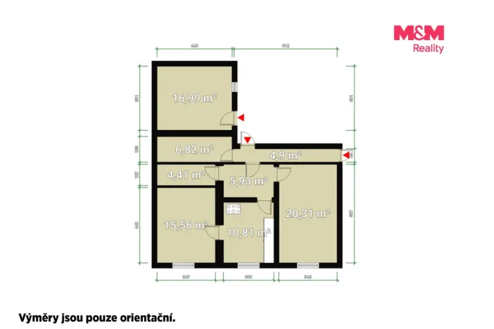 Prodej rodinného domu, Spálené Poříčí, Havlíčkova, 60 m2