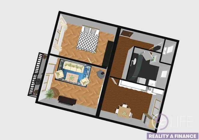 Prodej bytu 2+kk, Rudník, 52 m2