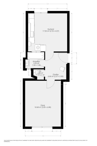 Pronájem bytu 2+kk, Brno - Zábrdovice, Kuldova, 50 m2
