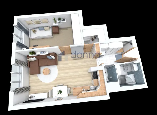 Pronájem bytu 2+kk, Praha, Levského, 41 m2