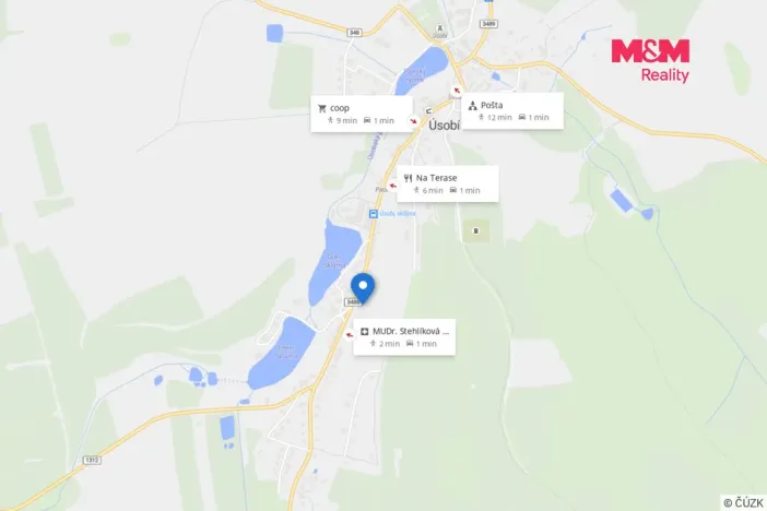Prodej rodinného domu, Úsobí, 678 m2