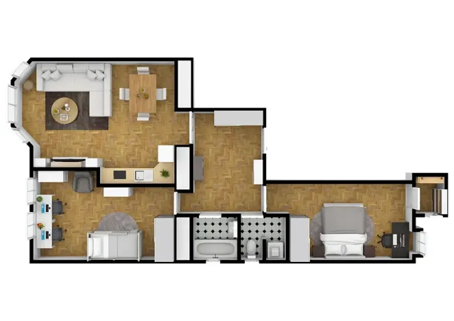 Pronájem bytu 3+kk, Praha - Karlín, Na střelnici, 83 m2