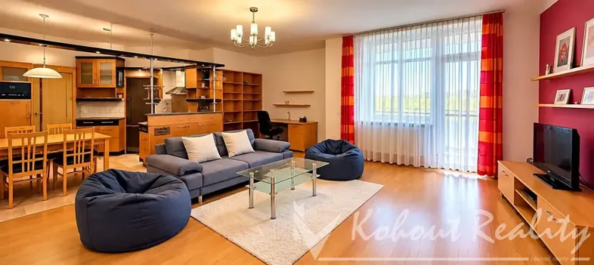 Pronájem bytu 2+kk, Praha - Hlubočepy, Trnkovo náměstí, 85 m2