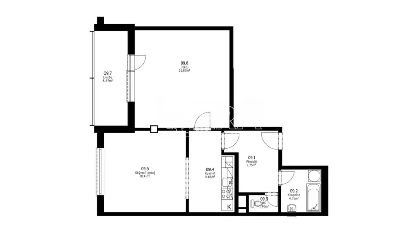Pronájem bytu 2+kk, Praha - Hloubětín, Slévačská, 67 m2