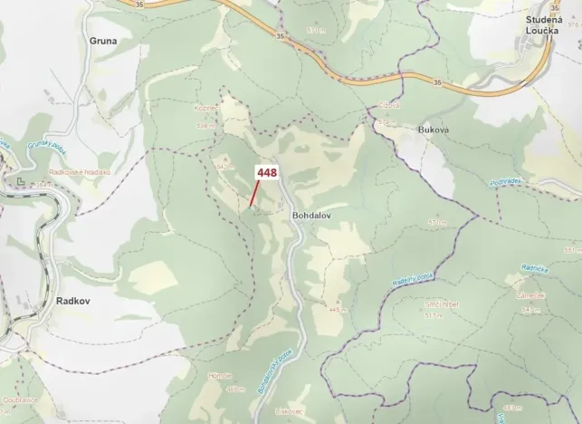Dražba lesa, Městečko Trnávka, 586 m2