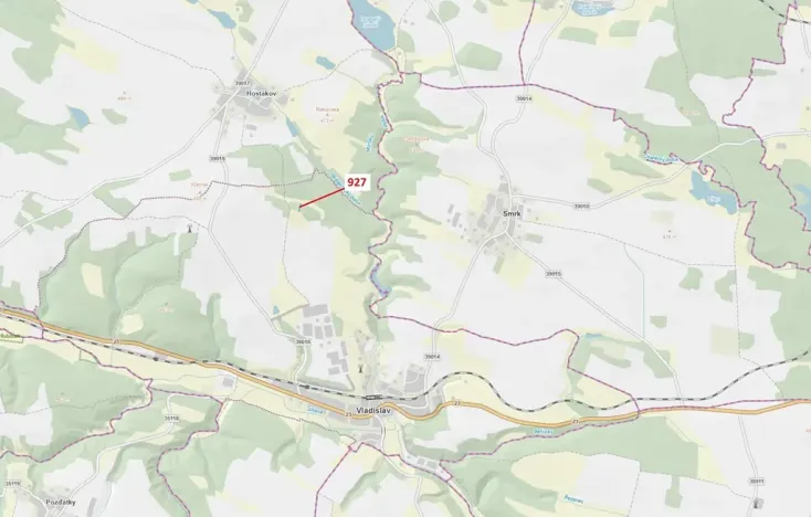 Dražba lesa, Vladislav, 613 m2