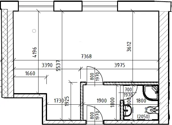 Pronájem bytu 1+kk, Ivančice, Kounická, 38 m2