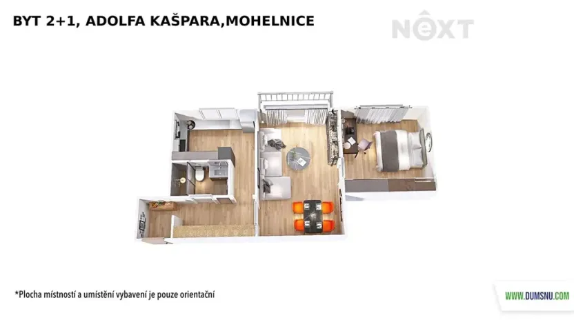 Pronájem bytu 2+1, Mohelnice, Adolfa Kašpara, 60 m2
