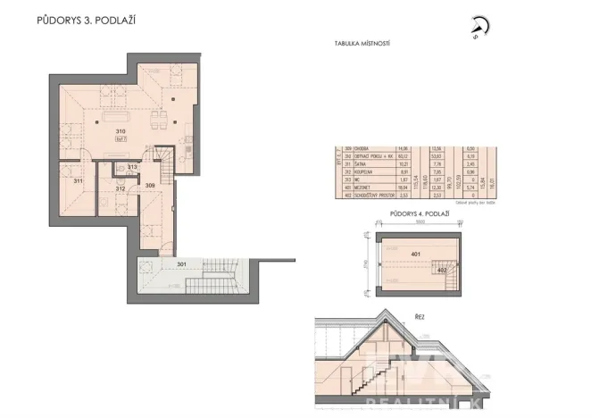 Prodej atypického bytu, Havlíčkův Brod, Rozkošská, 116 m2